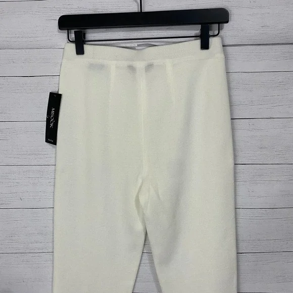 NWT Misook Slim knit ankle white pants Size XS org $228 - Picture 5 of 6